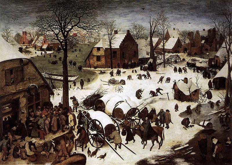 Pieter Bruegel the Elder The Census at Bethlehem Germany oil painting art